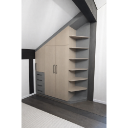 Шкаф для мансарды на заказ A-101